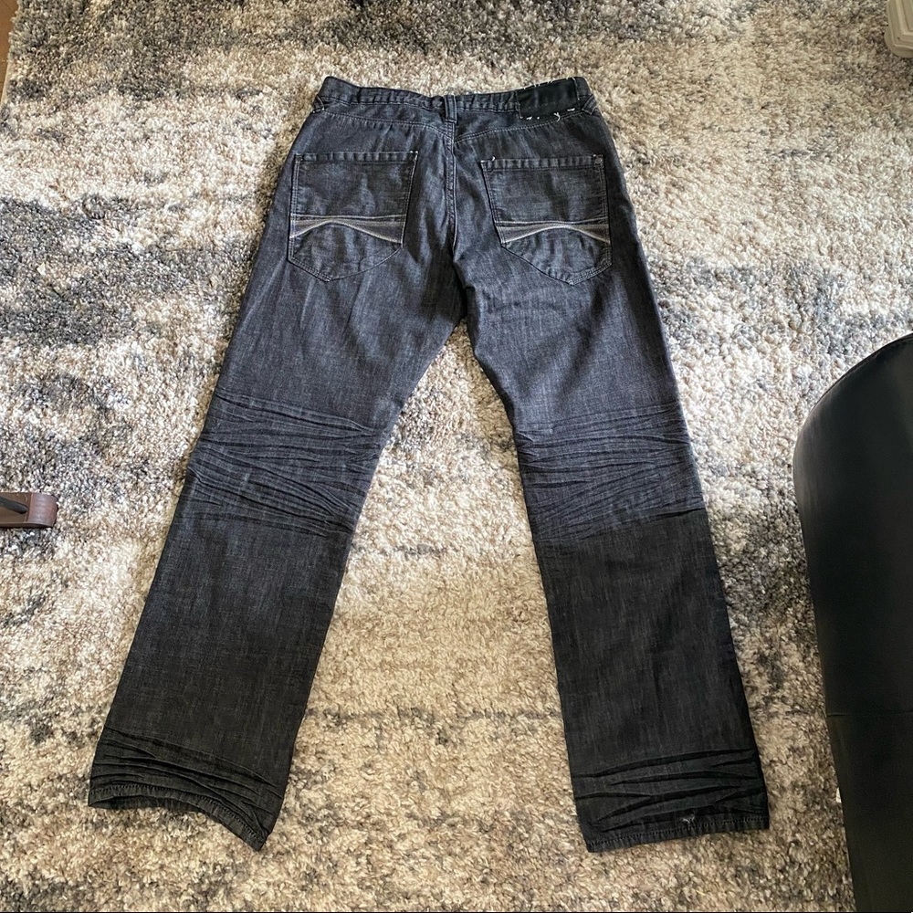 Express Jeans Black 32 x 30 Low Rise Straight Leg